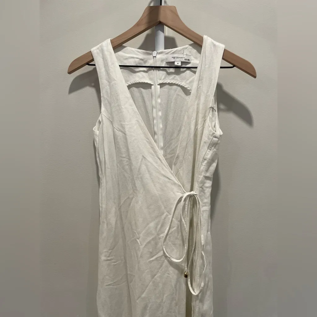 Rosetta Getty x RTR‎ White Apron Jumpsuit Size 0 - Image 5