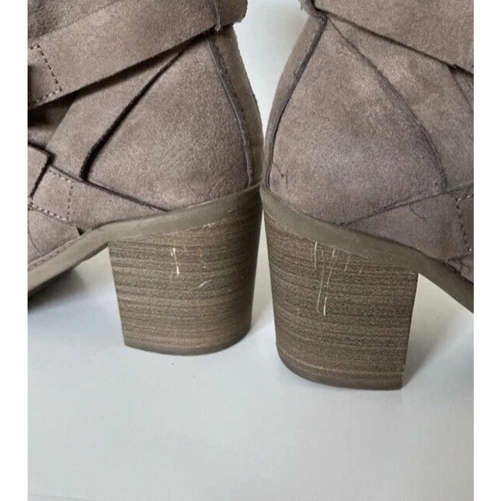 A New Day Target Boots Faux Fur Lined Heeled Booties Shoes Woman’s Size 6 Brown - Image 5