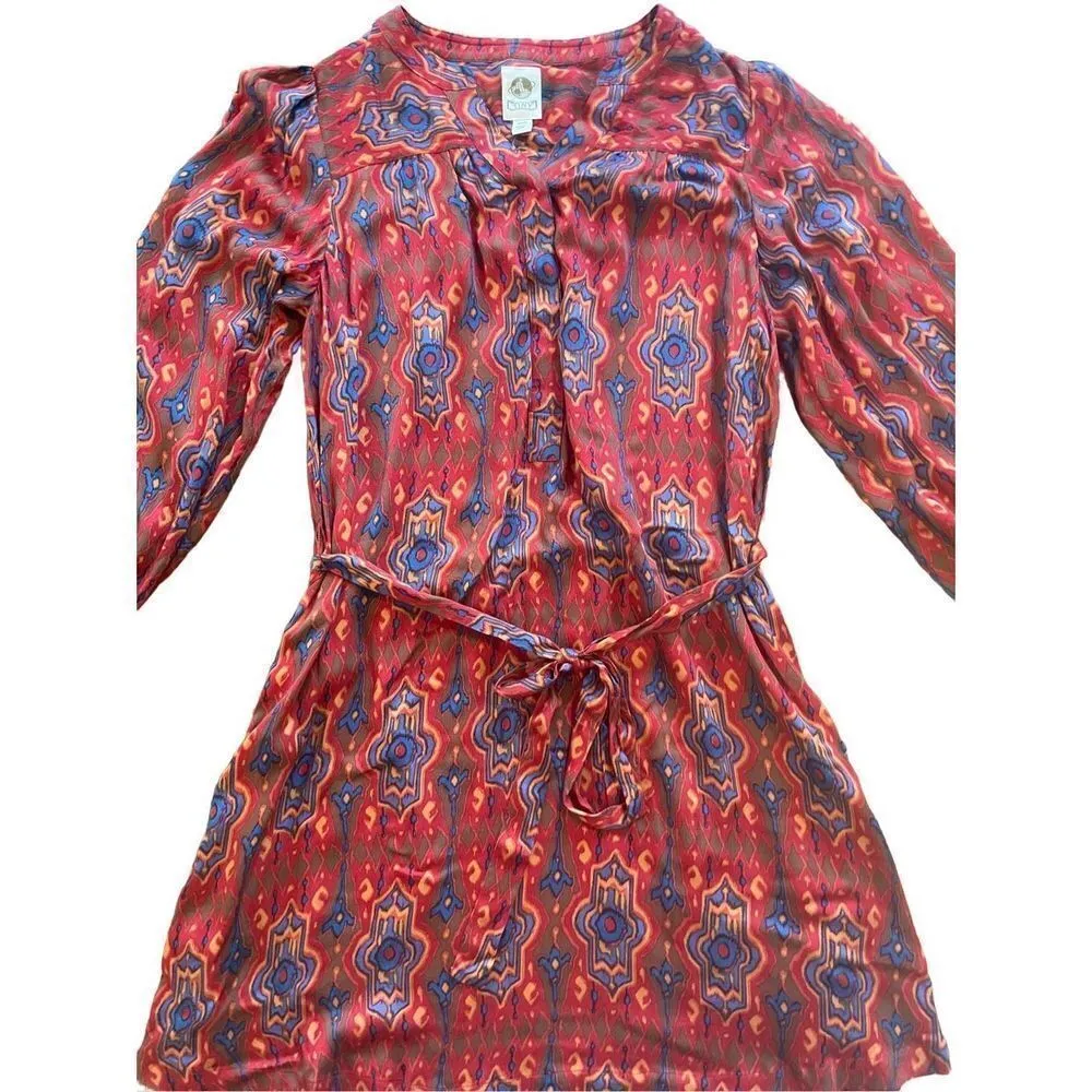 Anthropologie TINY Rosemary Tunic Red Motif Dress NWT sz XS - Image 8