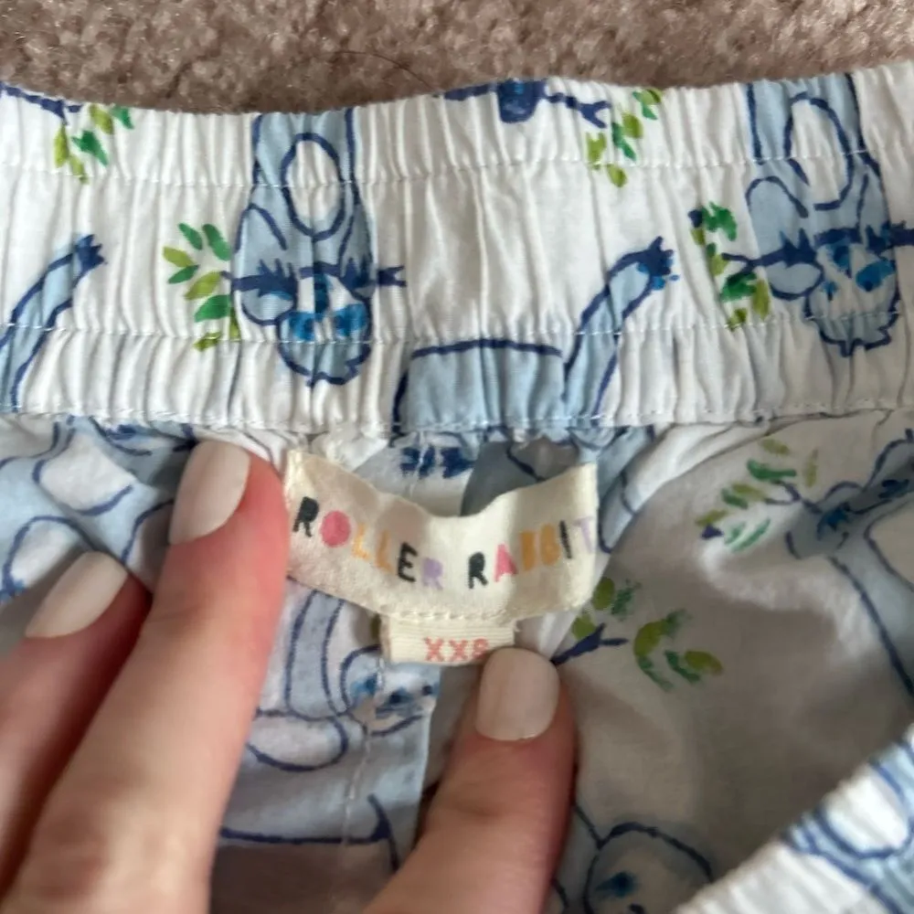 NEW NWOT Roller Rabbit Sleepy Sloth Liza Lounge Set Pants & Top Pajamas Size nXS - Image 8