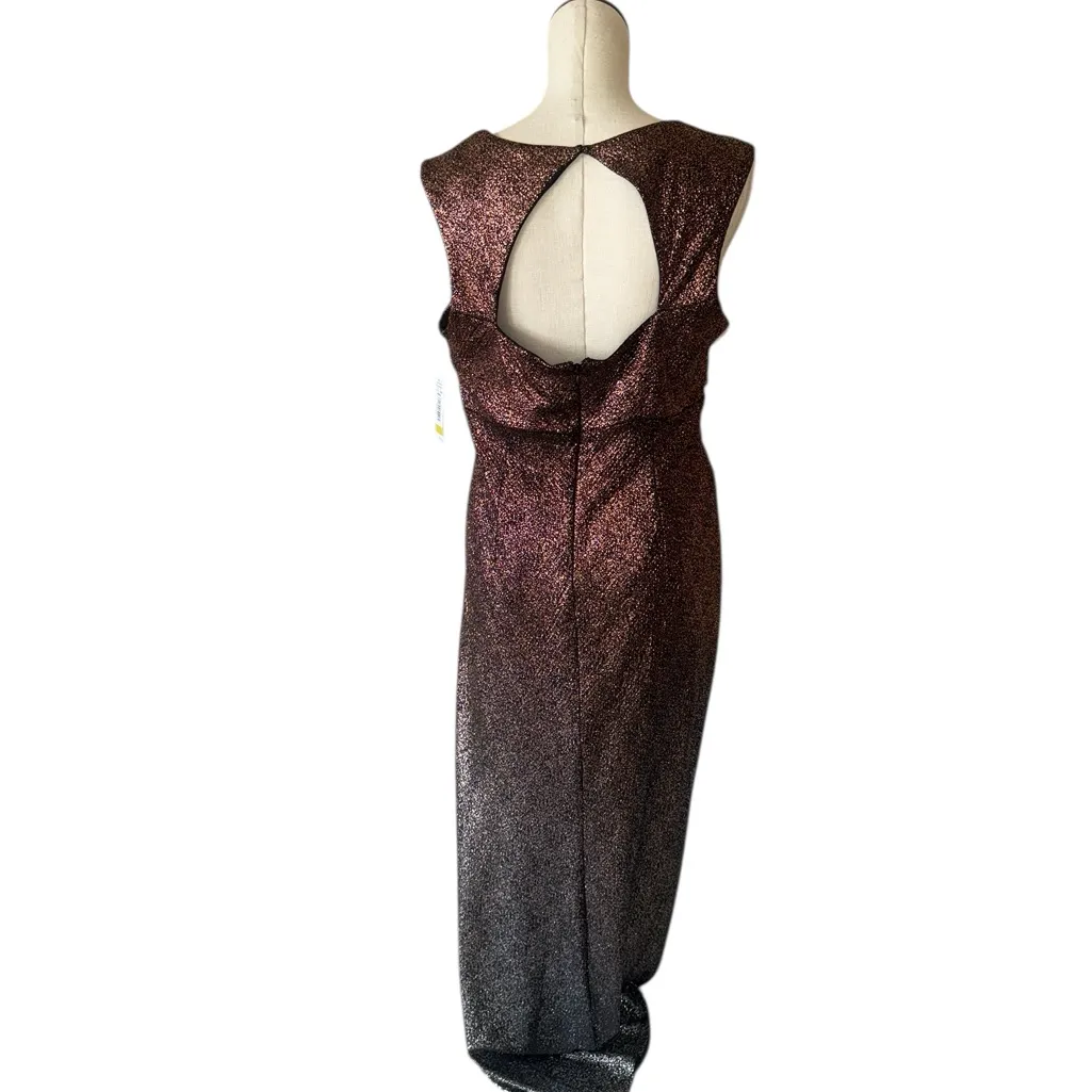 NWT R&M Richards 9116 Ombre Long Formal Dress IN BRONZE - Image 7