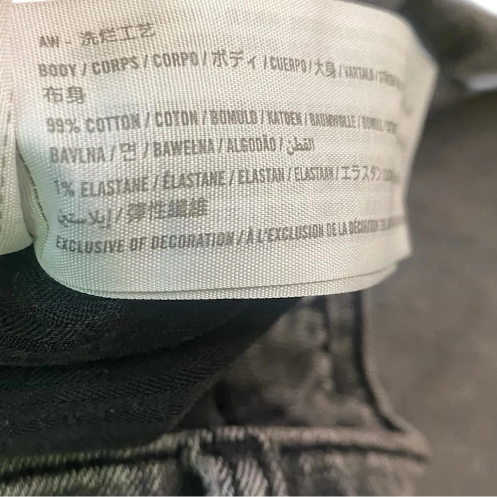 Abercrombie Grey Curve Love Ankle Straight Ultra High Rise Jeans in Size 27/4S - Image 2