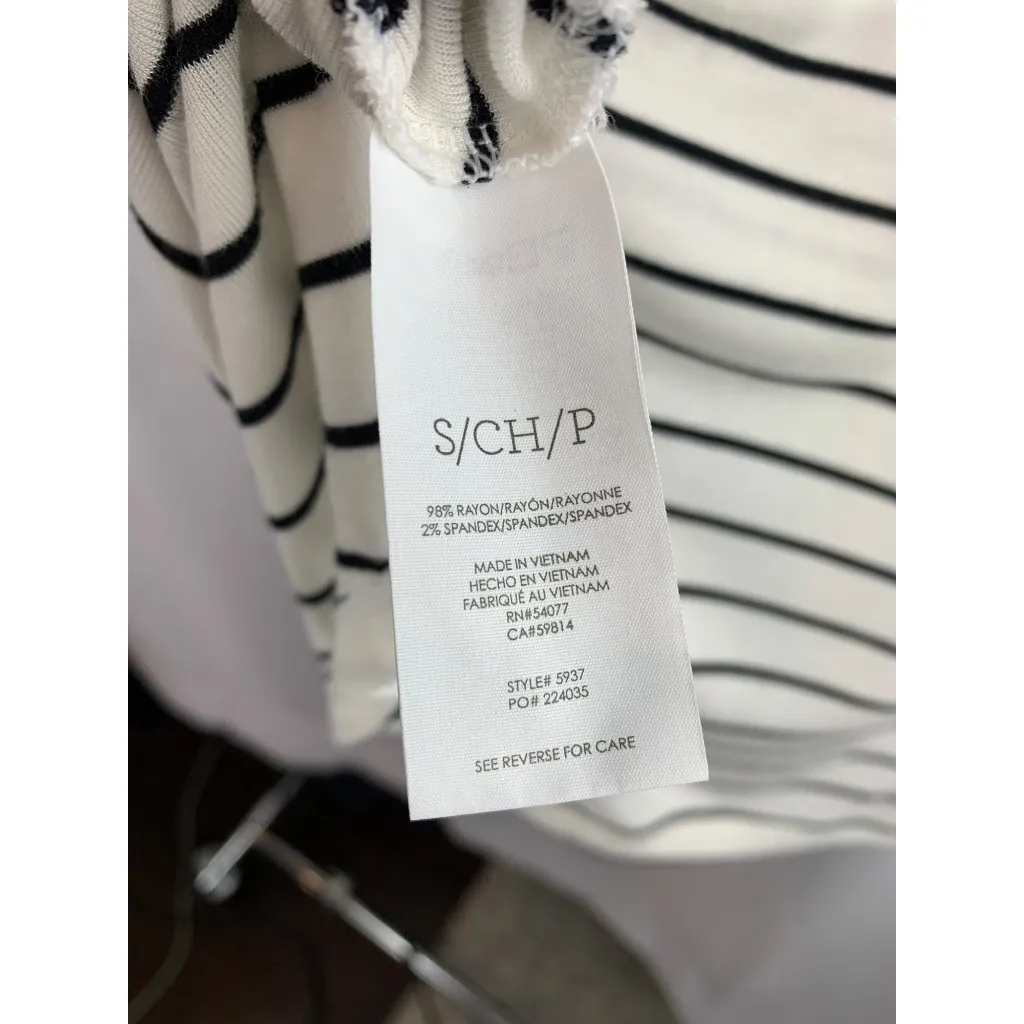 Cabi Striped Sleeveless Top S Rayon/Spandex Blend Made In Vietnam - Image 6