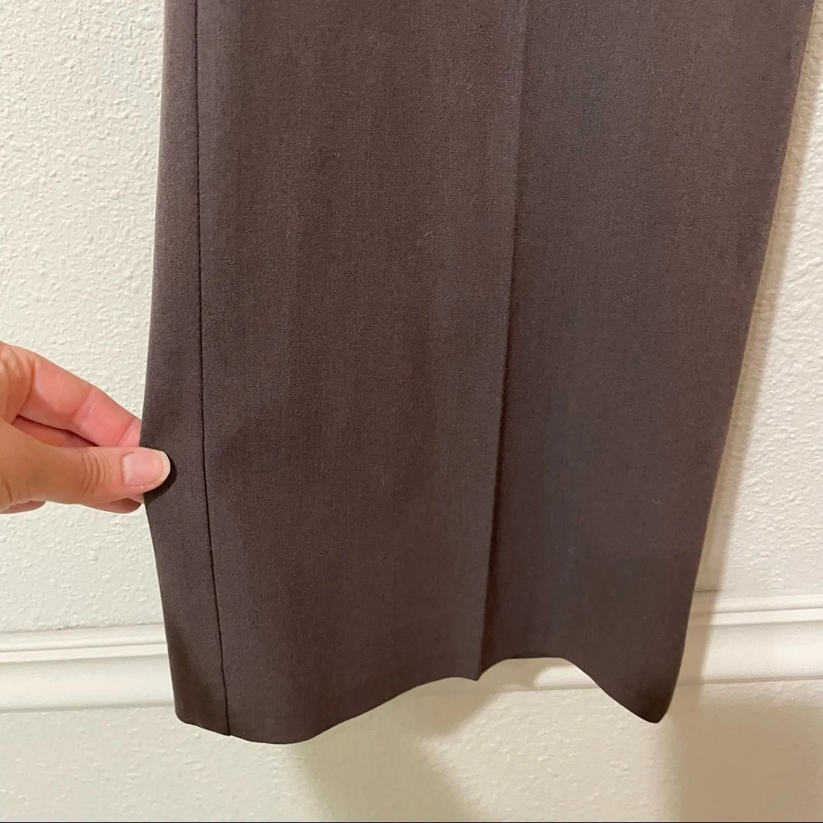 Robert Rodriquez Brown Straight Leg Trouser Dress Pants Womens 6 Slacks Career - Image 2