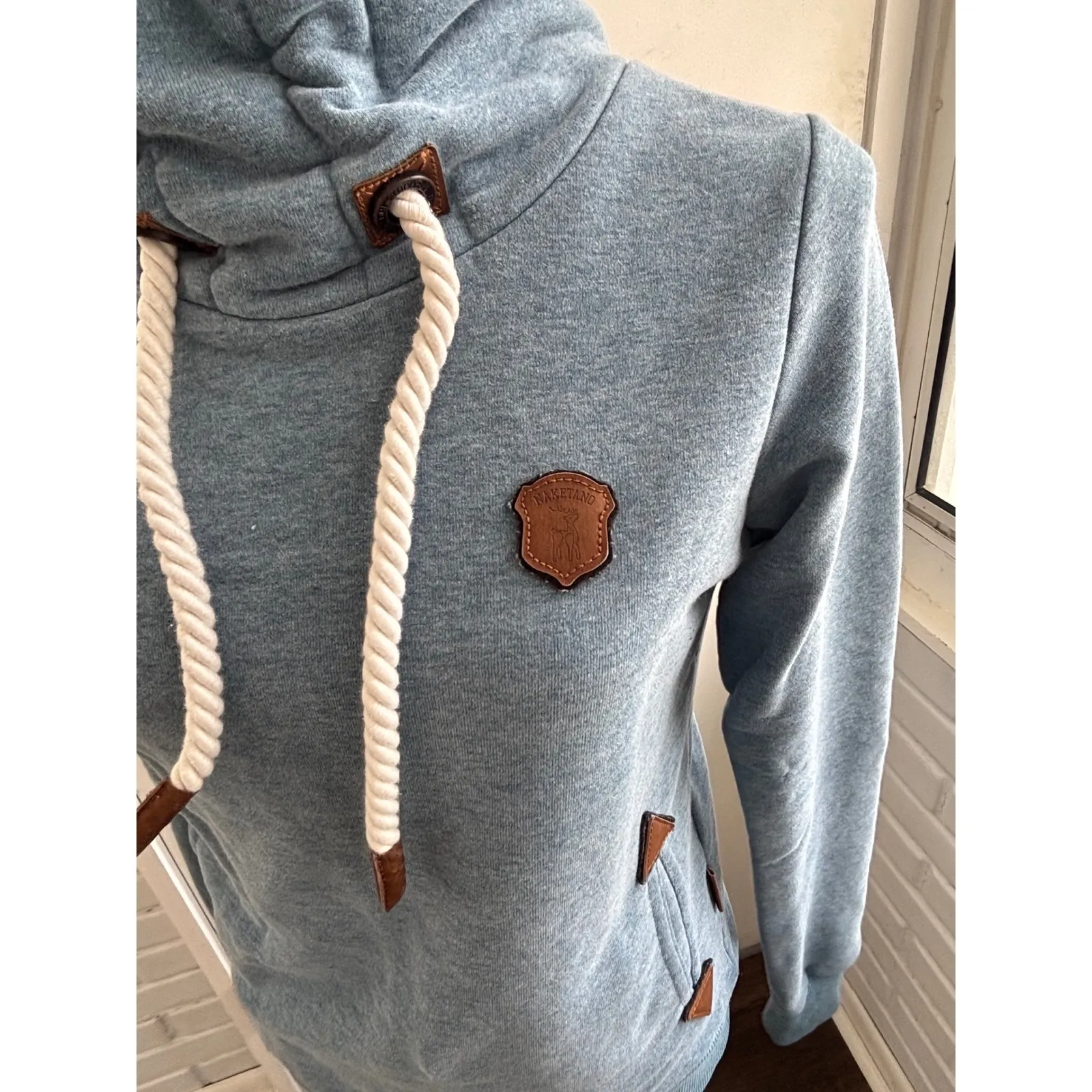 NAKETANO Darth Hoodie Sweatshirt small athleisure layered hiking outdoors - Image 3