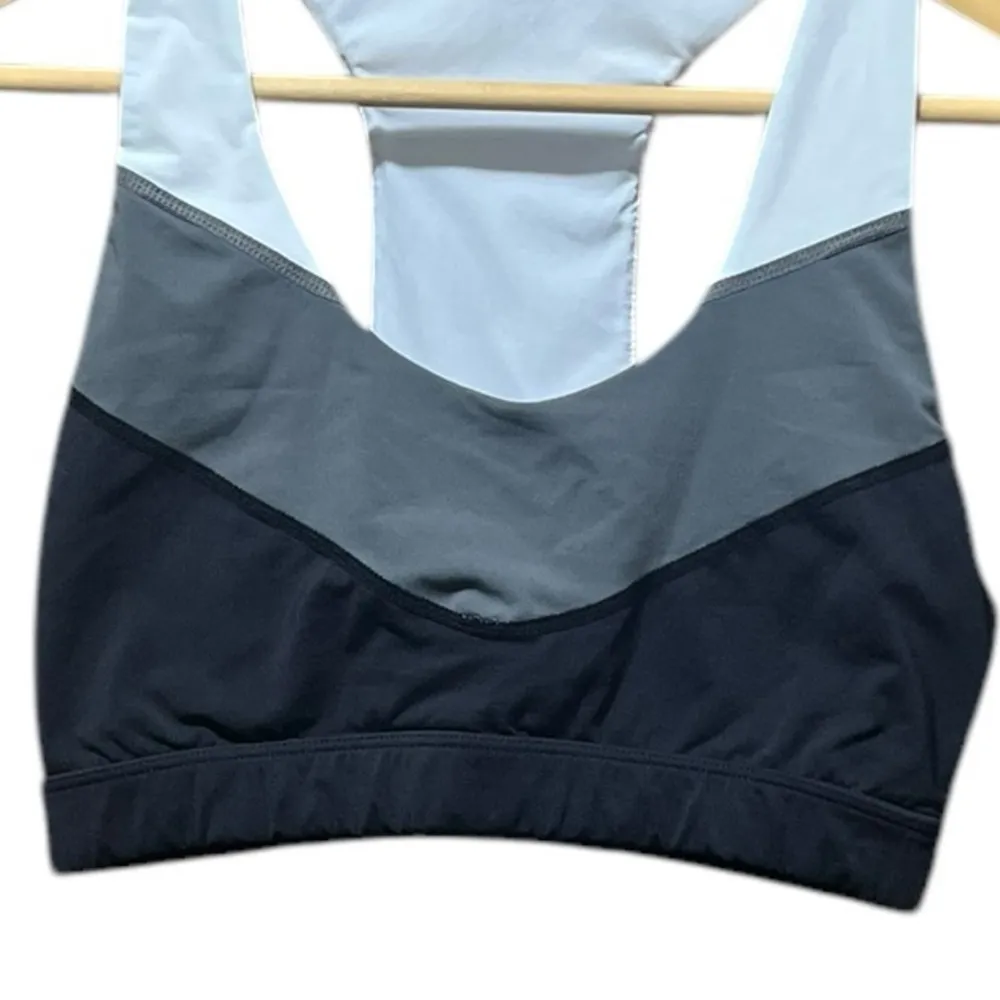 Glyder Exoflex Full Force sports bra Gray White Black Size Medium - Image 3