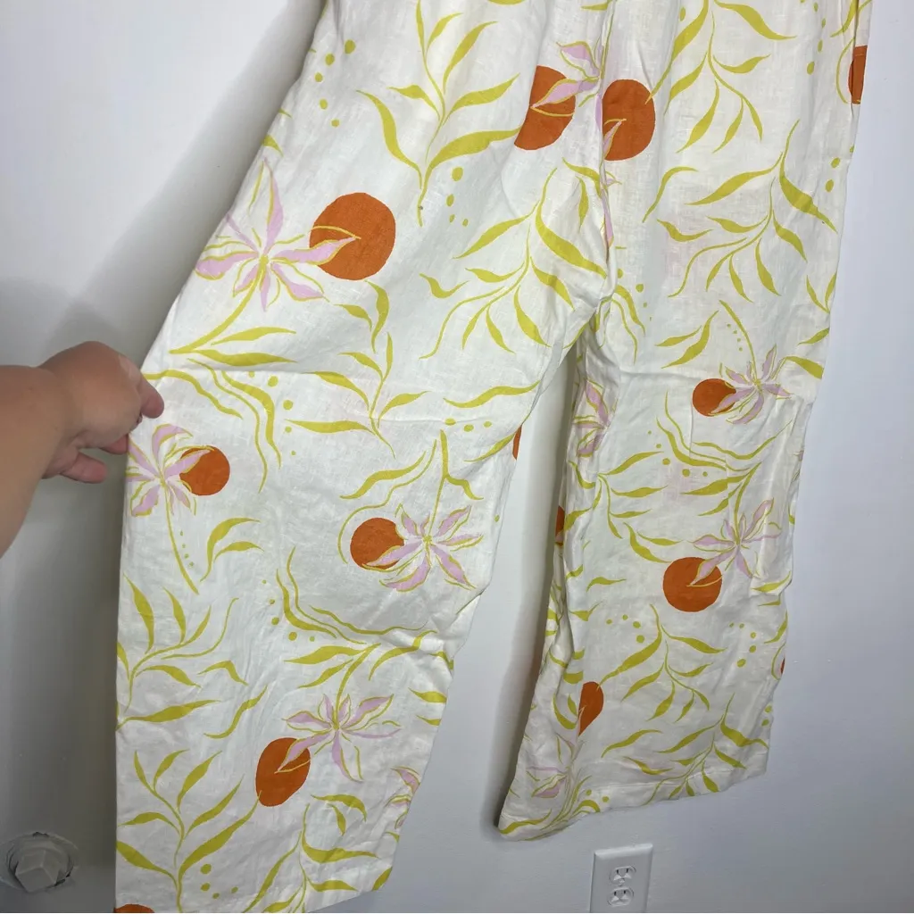 Calypso St. Barth 100% linen casual pants beach loungewear women’s‎ size medium - Image 8