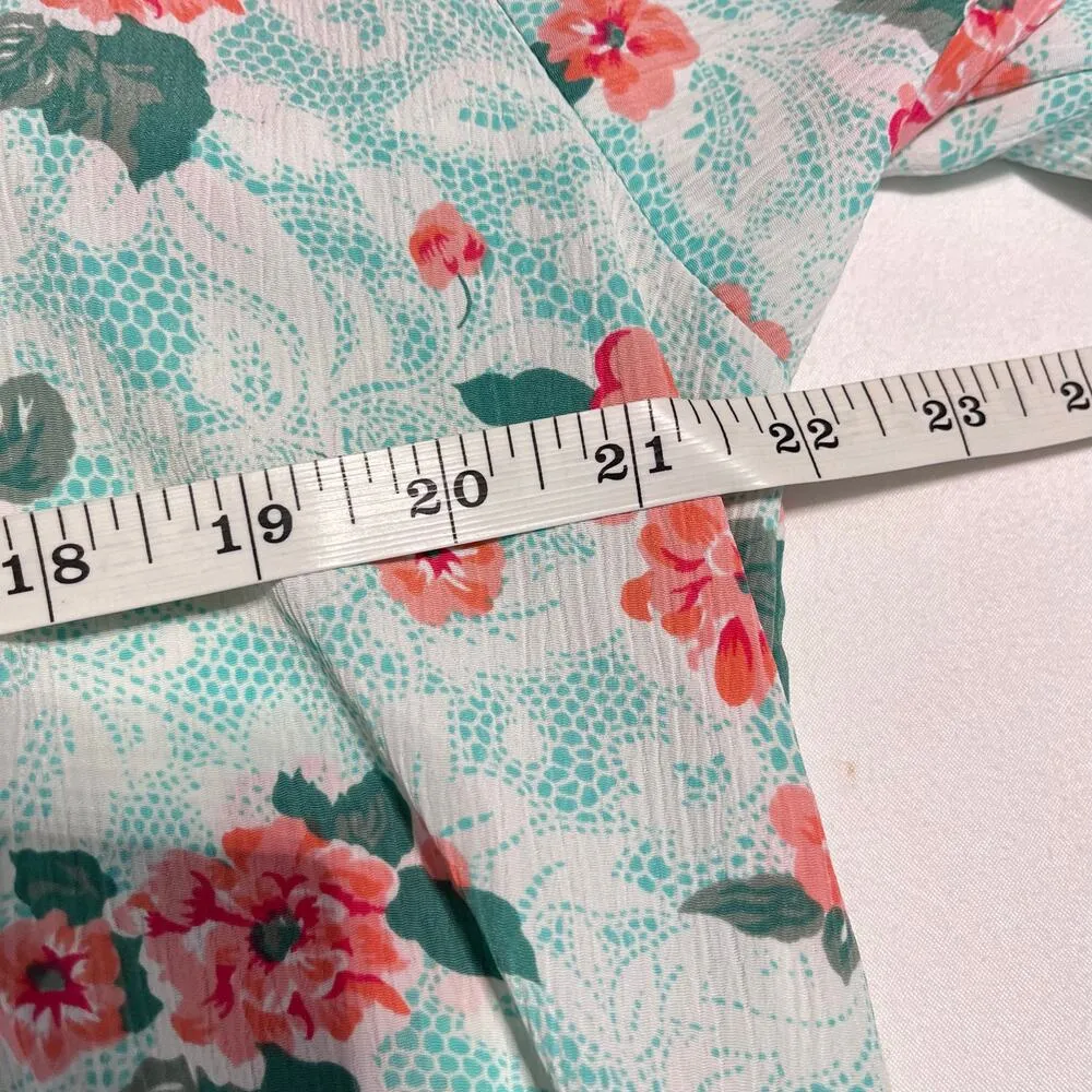 Vintage Victoria's Secret Gold Label Nightshirt Blue Floral petite small - Image 8