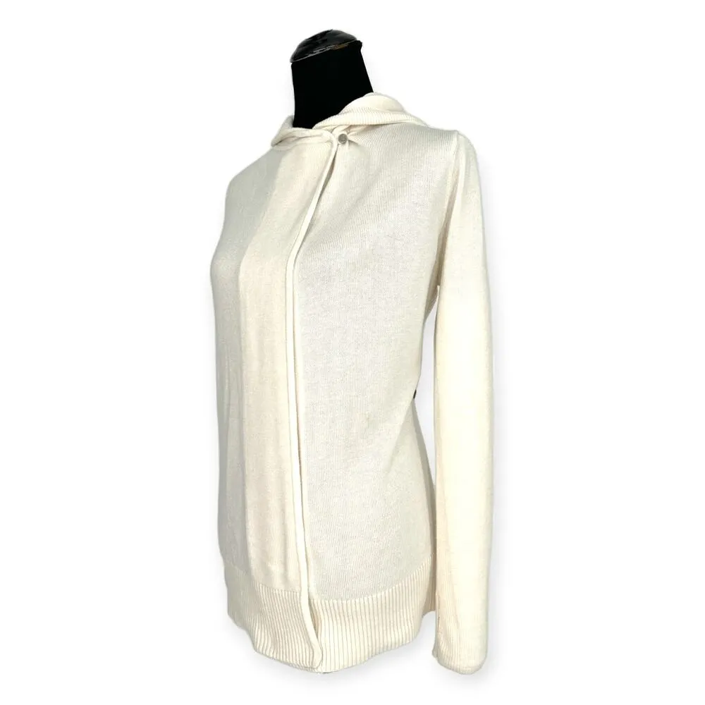 Lululemon | Size 6/8 | Peace Of Mind Wrap Hooded Sweater in Heathered White - Image 4