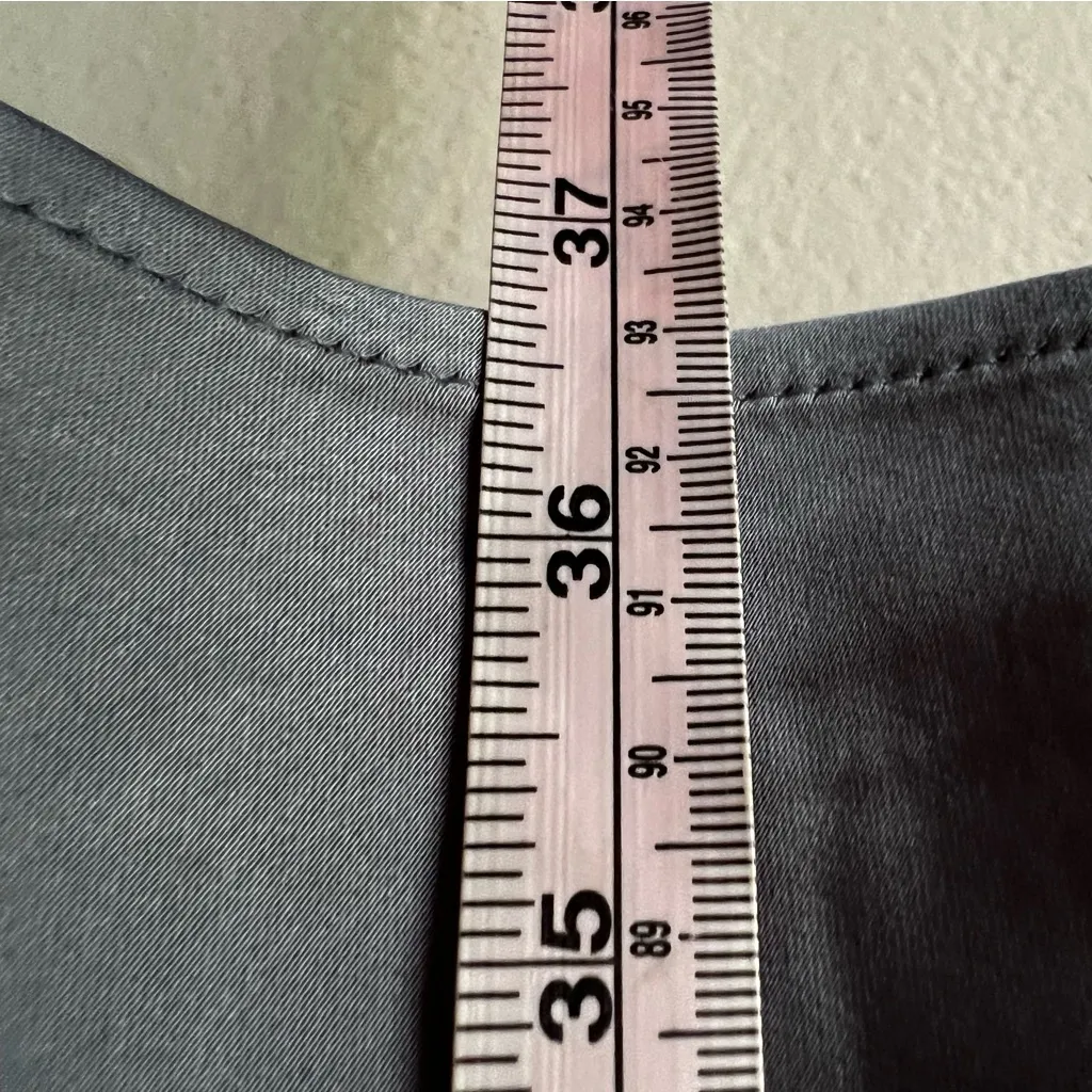 OLD NAVY‎ Satin Midi Skirt Storm Cloud Gray Women’s SIZE XL - Image 6