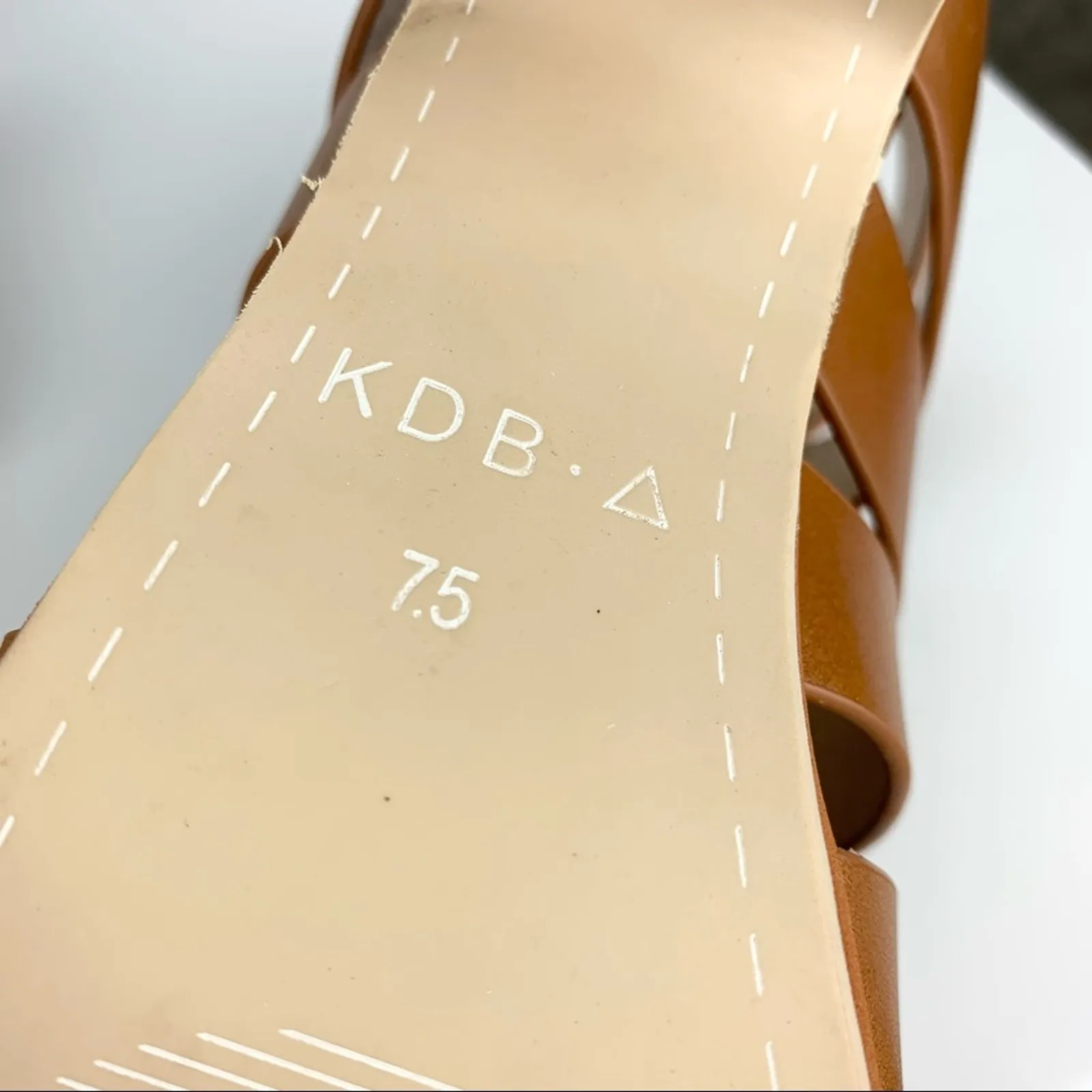 Kelsi Dagger Brooklyn Ultra Woven Ankle Strap Dress Sandals Cinnamon Brown 7.5 - Image 7