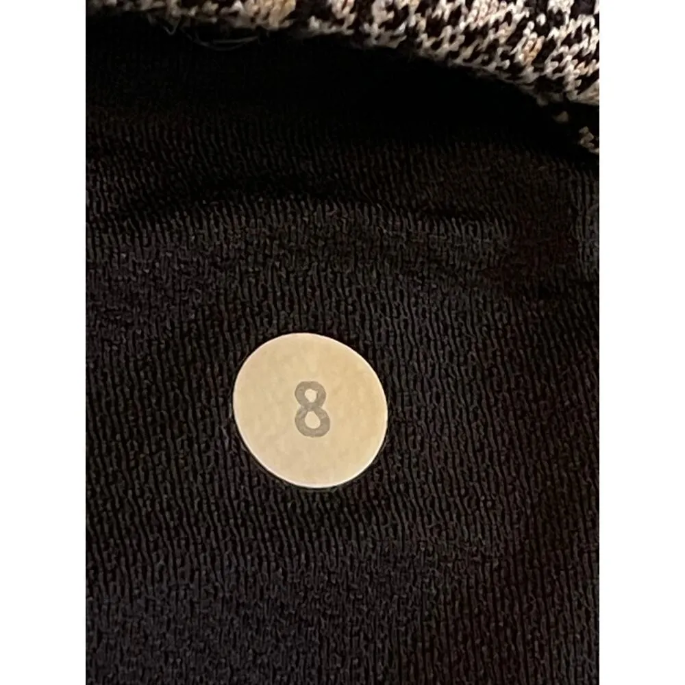 Lululemon Rush Hour 1/2 Zip Luon Spray Jacquard White Black Pullover size 8 Run - Image 9