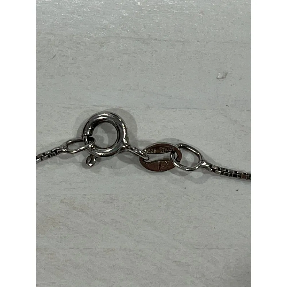 Silver 925 J initial‎ charm Necklace - Image 6