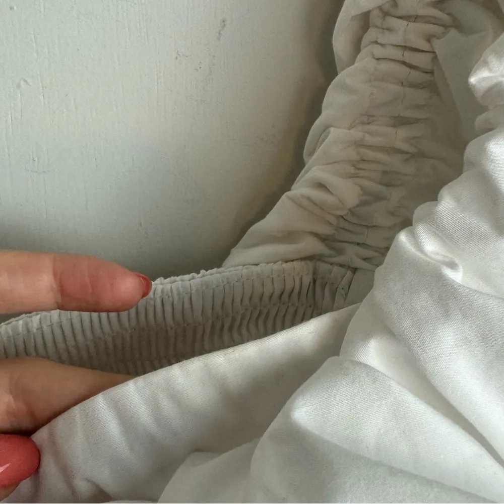 NWT ZARA Ruffle One Shoulder Top Sz Small Poplin Chic - Image 11