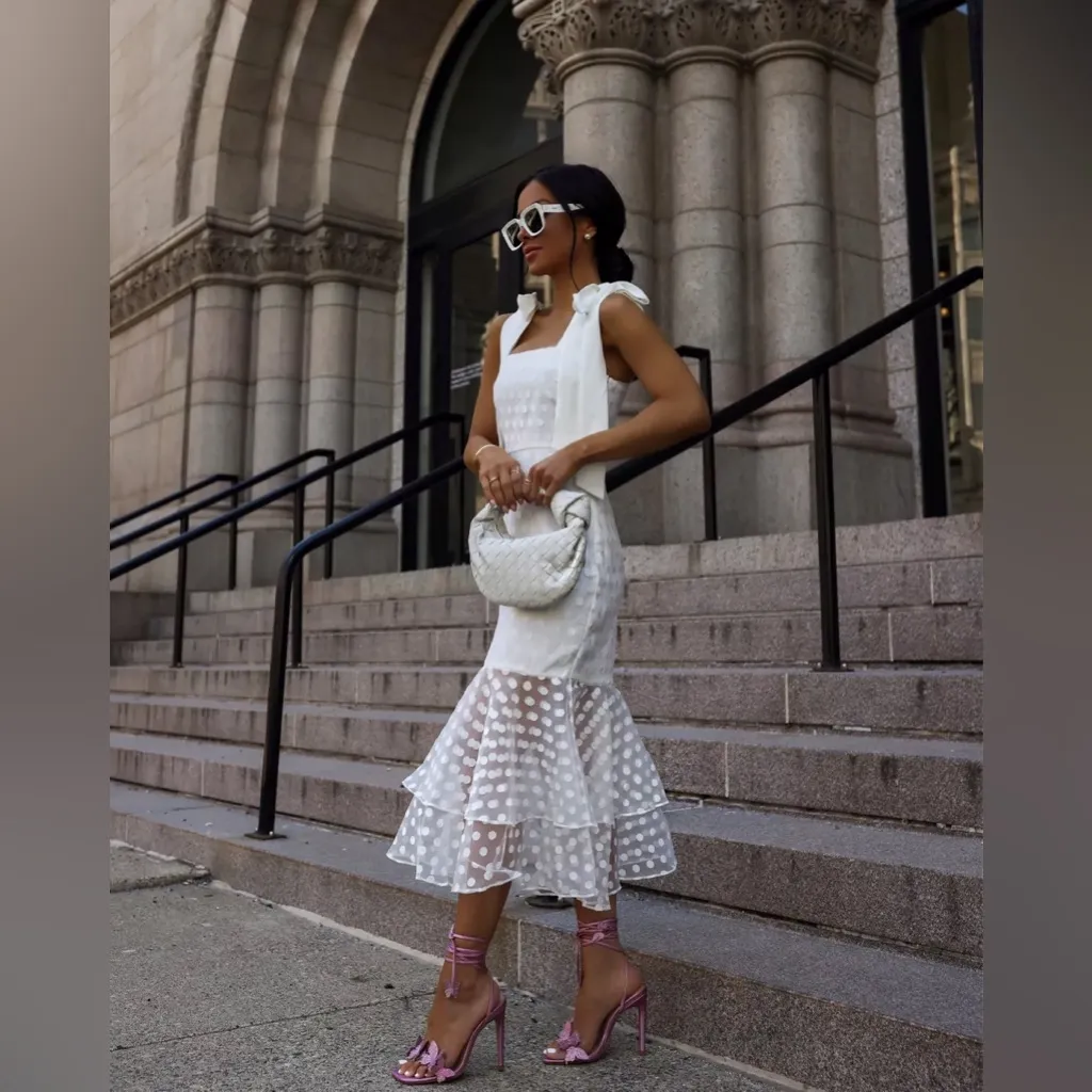 NWT Lovers + Friends Day Keeper White Midi Dress XL - Image 3