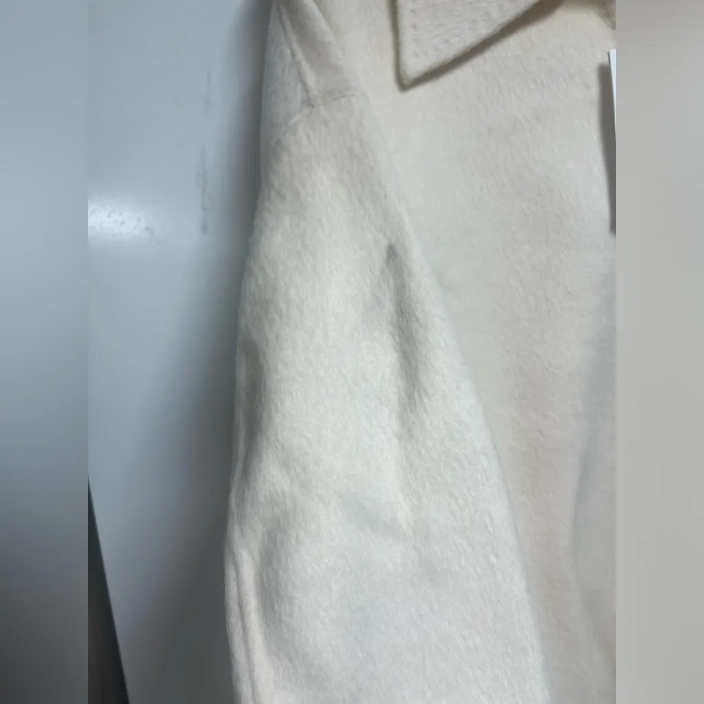 NEW NWT Acne Studios oversized single-breasted wool coat ecru/off-white size 42 - Image 8