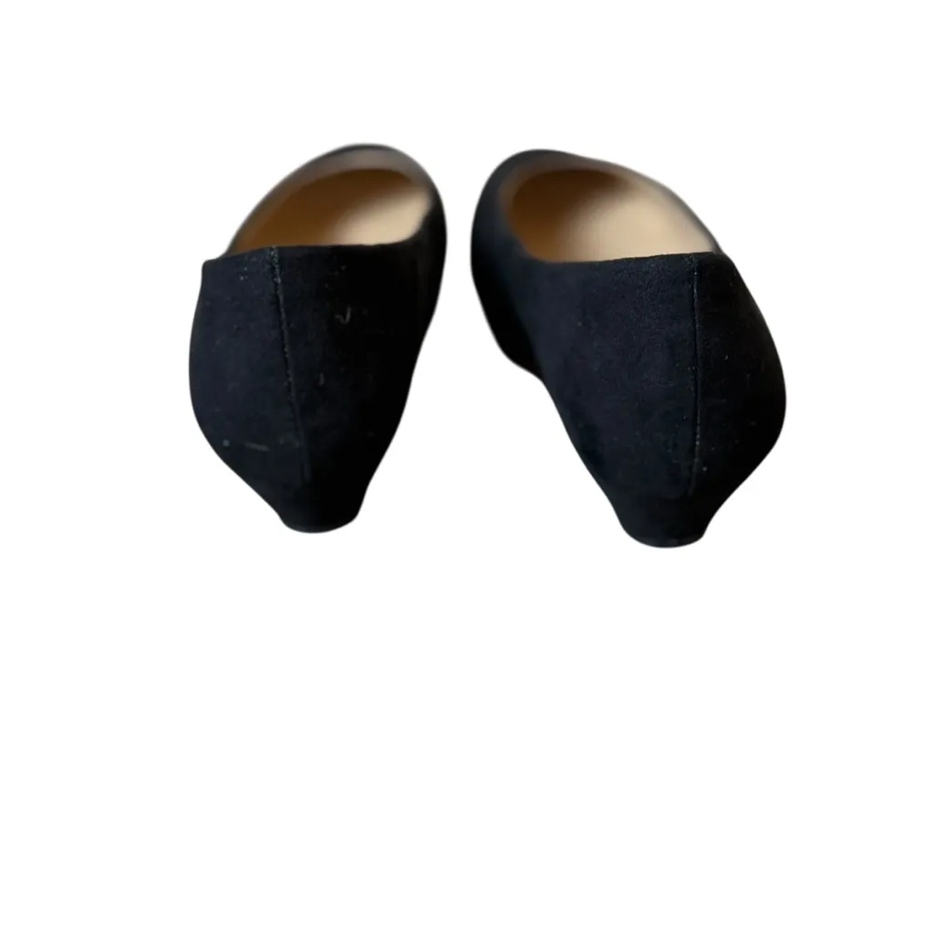 Dream Pairs Low Heel Chunky Pumps Black Faux Suede 6.5M Classic Minimalist - Image 4