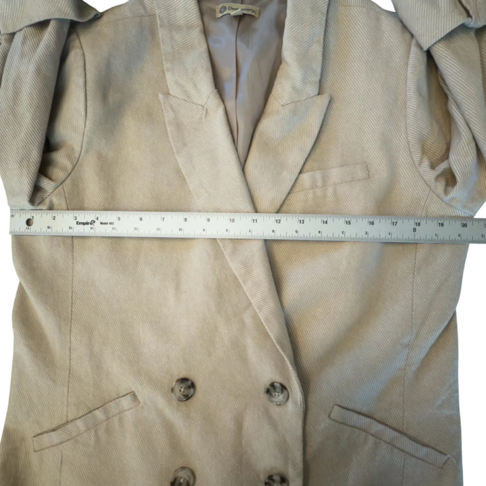 Democracy 100% Cotton Blazer Women’s Size Large - Image 9