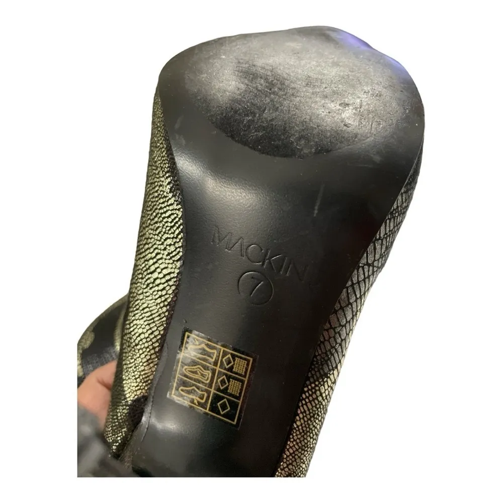 * Mackin J Thigh High Camo Boots * Sexy Stiletto Heels size 7 Green - Image 11