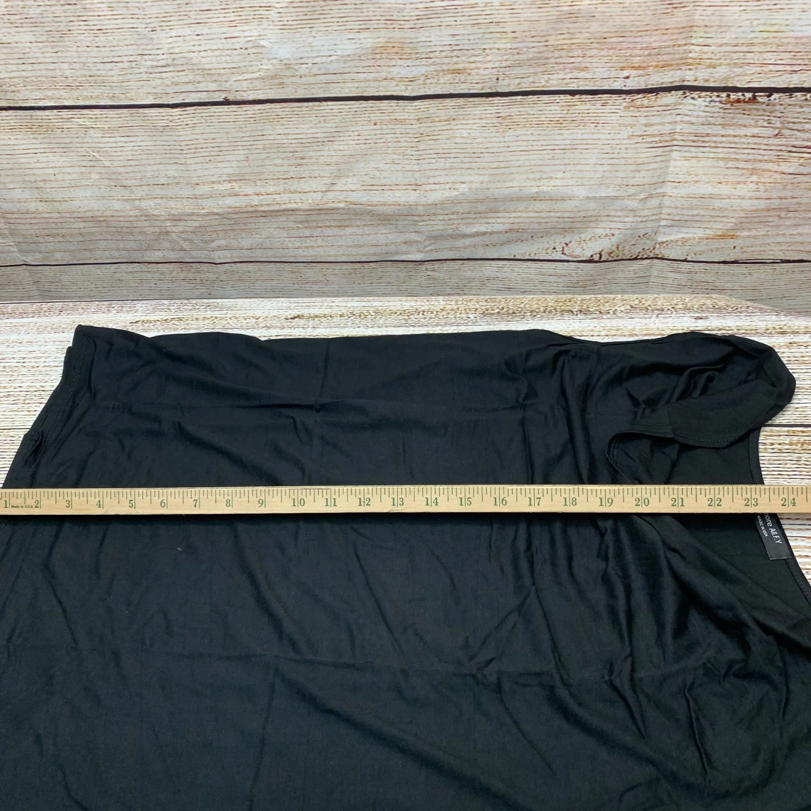 Amore All.F.Y Black Ruched Sleeveless Stretch Tank Top‎ Size 2X Made in USA - Image 3