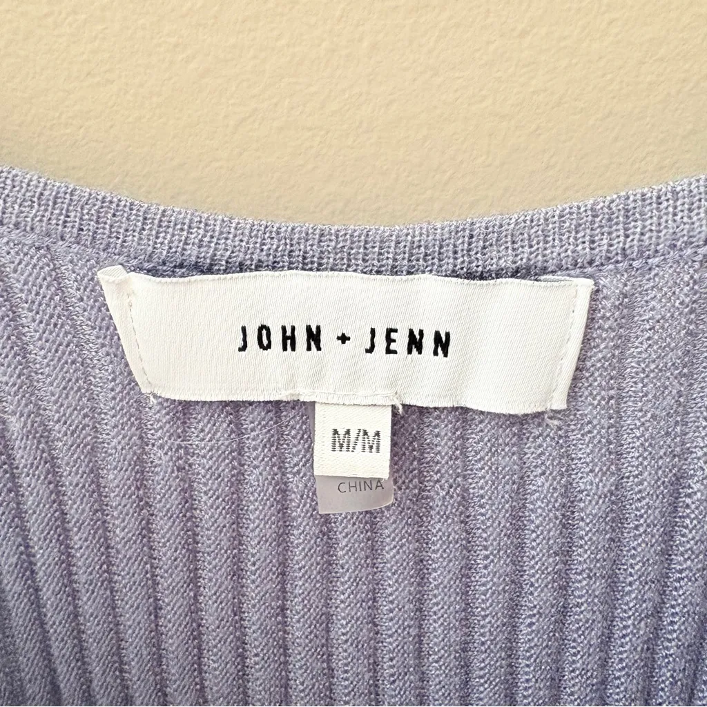 John + Jenn Flowy Tank Top Blue Sz Medium - Image 4