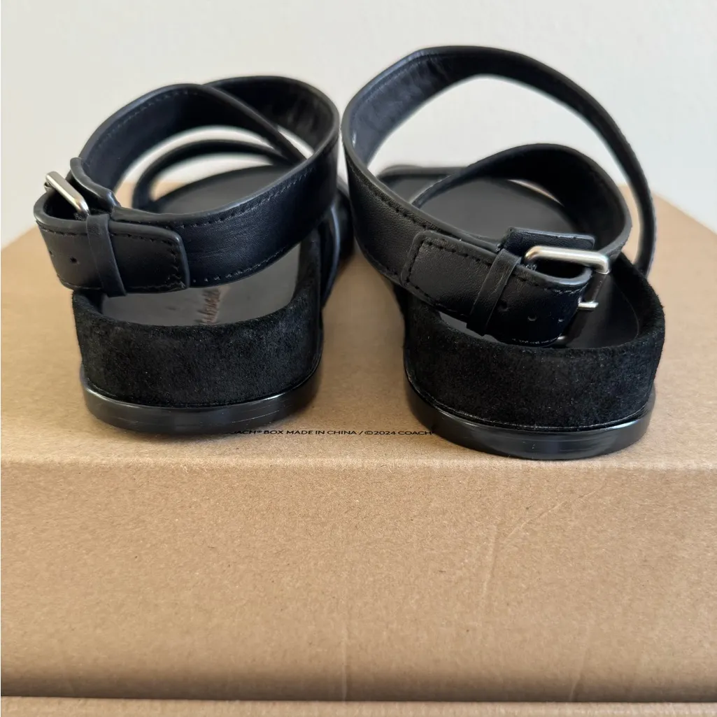 Madewell The Caro Ankle-Wrap Sandals in True Black - Image 12