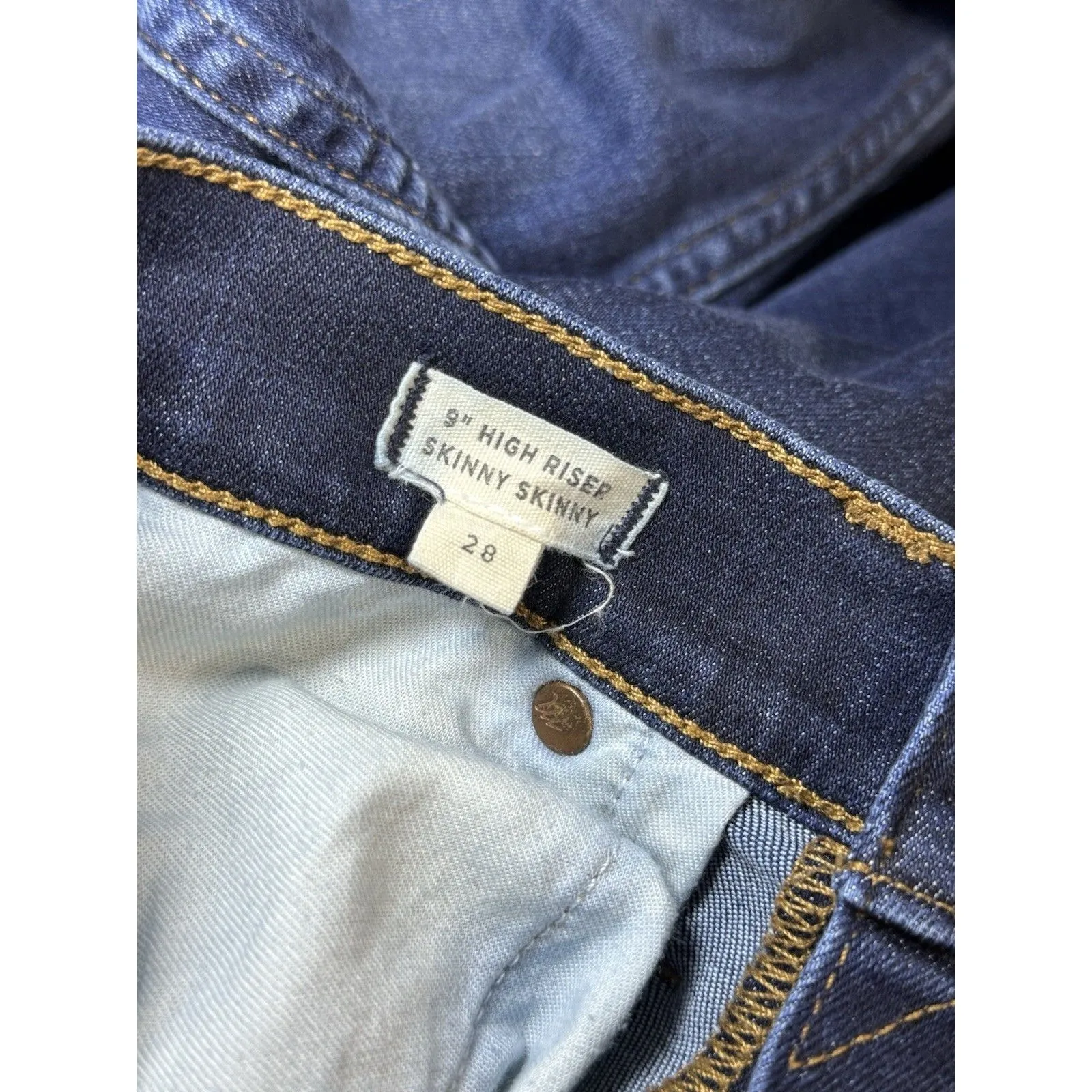 Madewell Womens Size 28 9" High-Rise Skinny Denim Jeans Stretch Soft Comfortable - Image 7