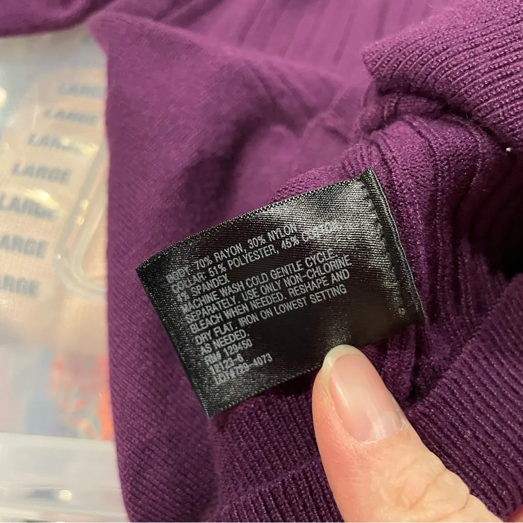 Cute vintage 90s fairy plum shaker sweater shirt 2 in 1 look preppy street style - Image 6