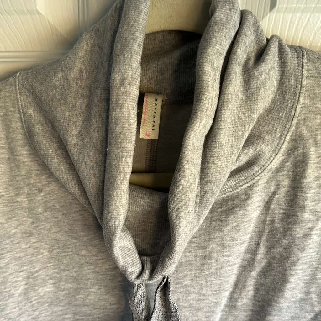 FP Movement by Free People Cowl Neck Pullover Gray Size L - Image 2