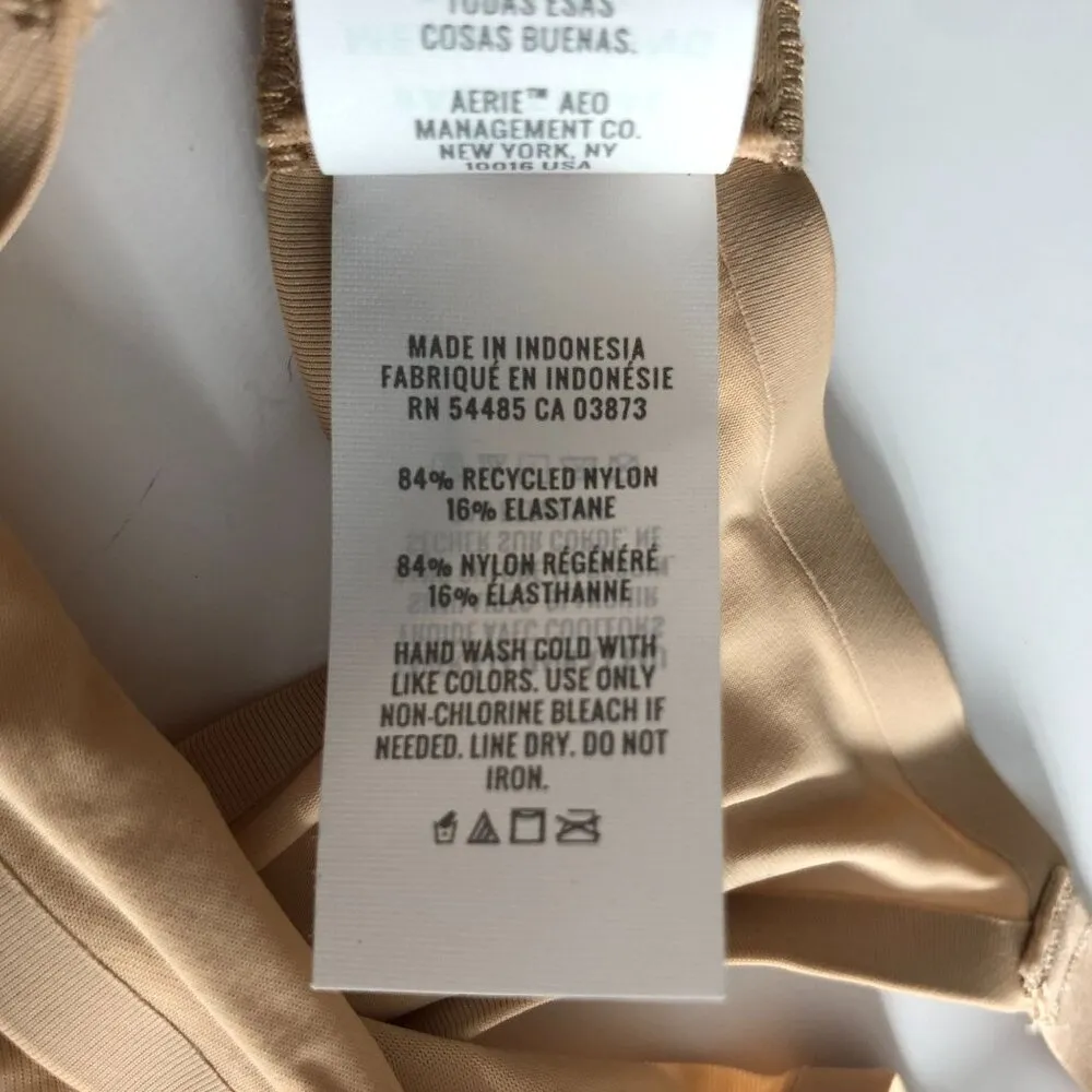 Aerie Smoothez by  Bra Beige Full Coverage Unlined Underwire 32B - Image 5