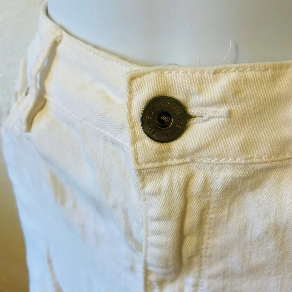 Bullhead white distressed high rise skinniest jeans Size undefined - Image 2