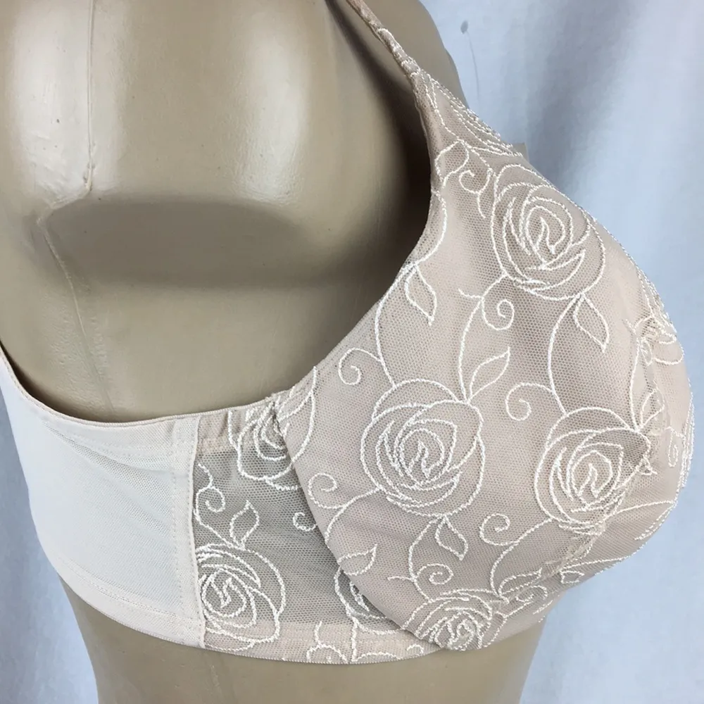 Bali Nude Lace Desire Underwire Bra 36D NEW - Image 5