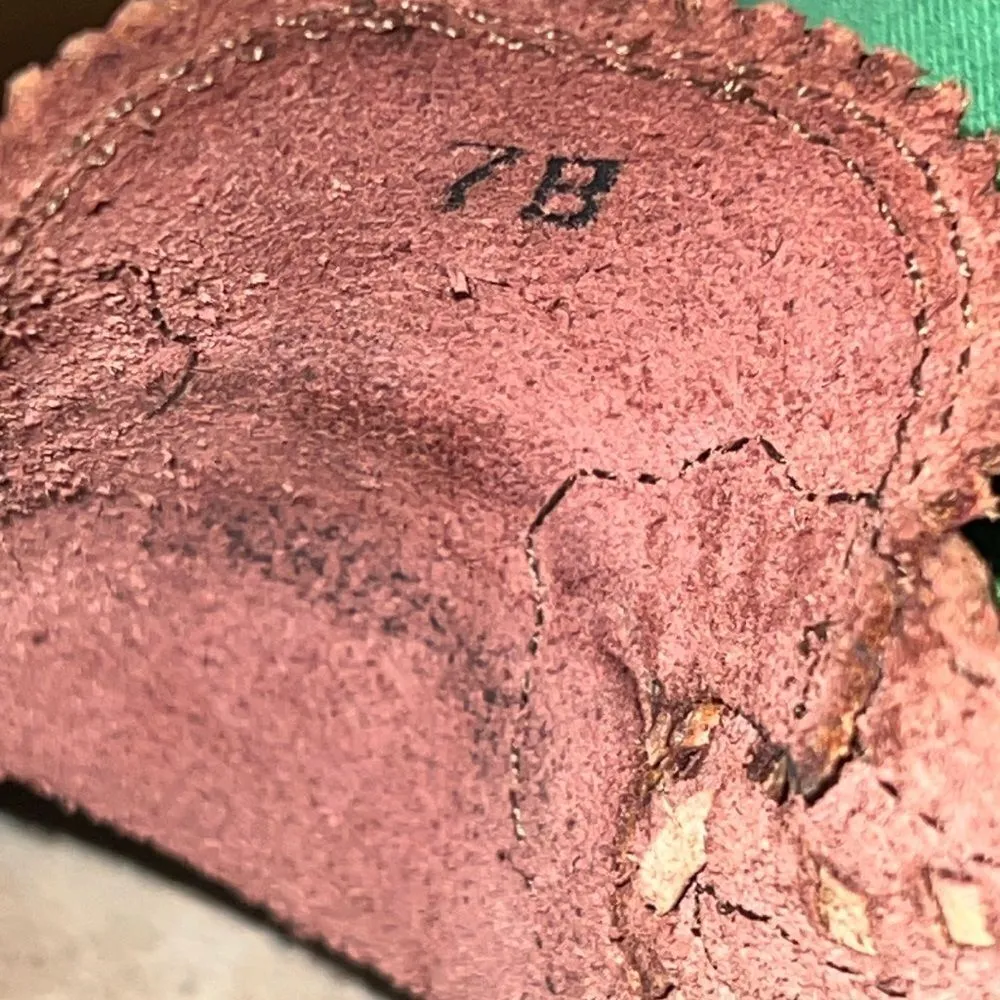 QualiCraft Brown Leather Mules Size 7 B - Image 6