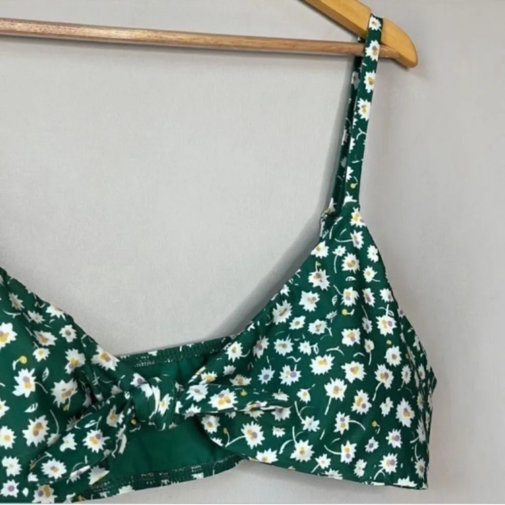Alyssa ModCloth XL Bikini Floral Top Green Flora - Image 4