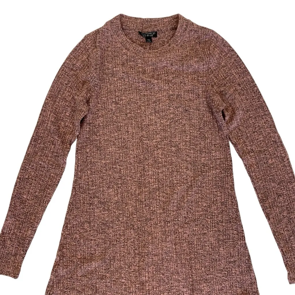 Topshop Dress 4 Pink Long Sleeve Stretch‎ Bodycon Casual Party Workwear - Image 2