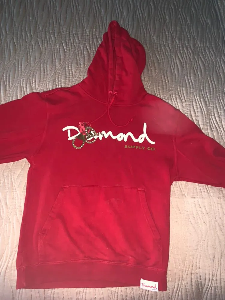 Diamond Supply Co. Red Hoodie  - Image 2