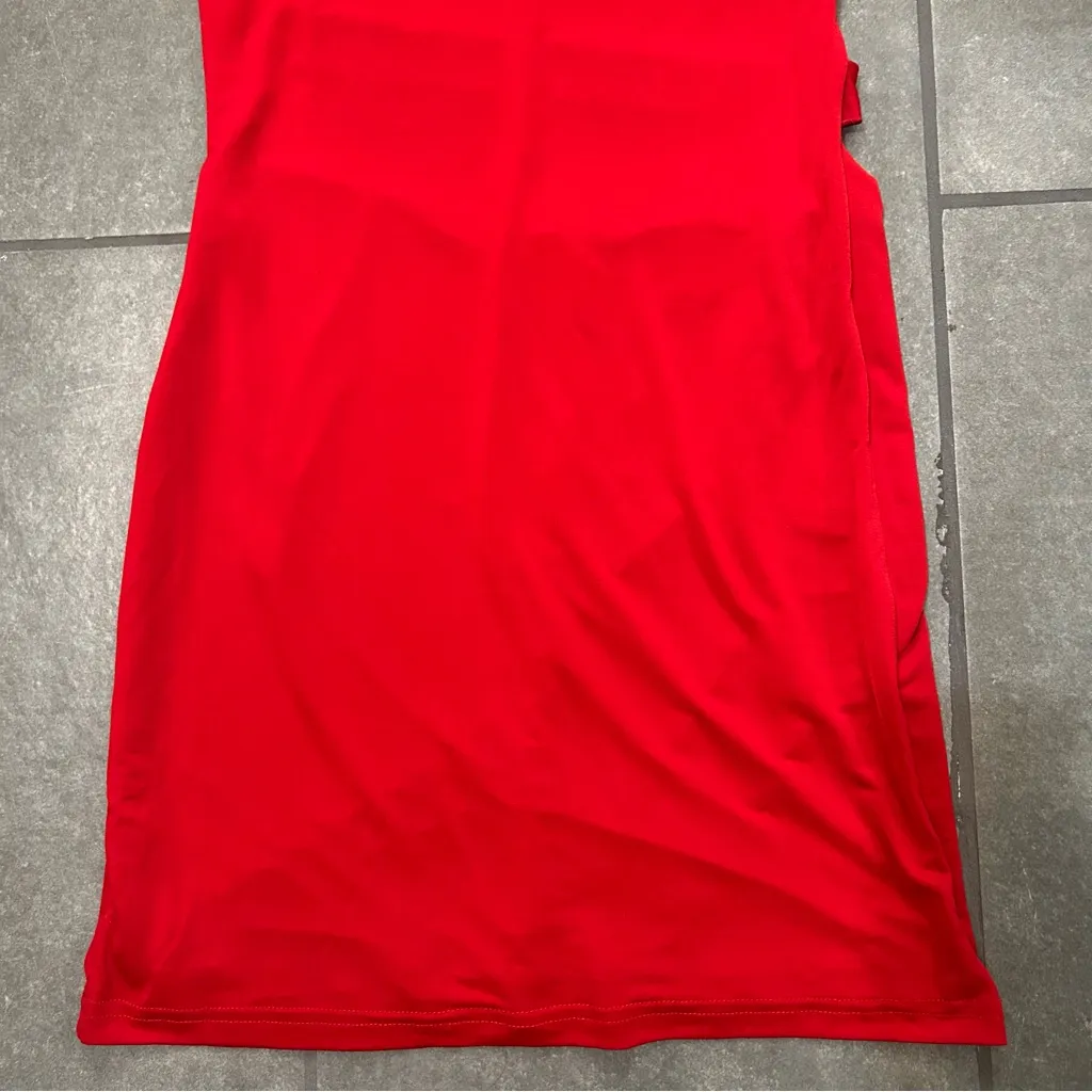 Superdown Davey red one shoulder strappy back mini dress women’s size medium - Image 6
