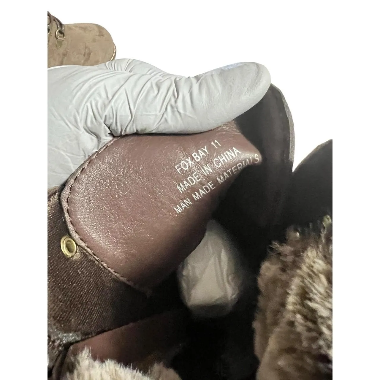 Corkys Tan Women 11 Faux Fur Trim Lace Up Wedge Booties With the Fur Y2K Fox Bay Brown - Image 3