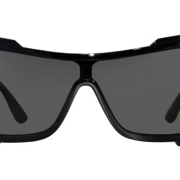 Versace  Black Shield Sunglasses - Image 7