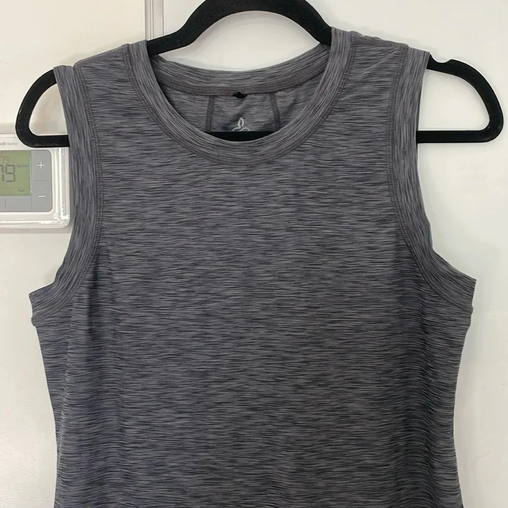 Prana Vertex Dress in Gray Graphite Athleisure Dress Sz Medium - Image 4