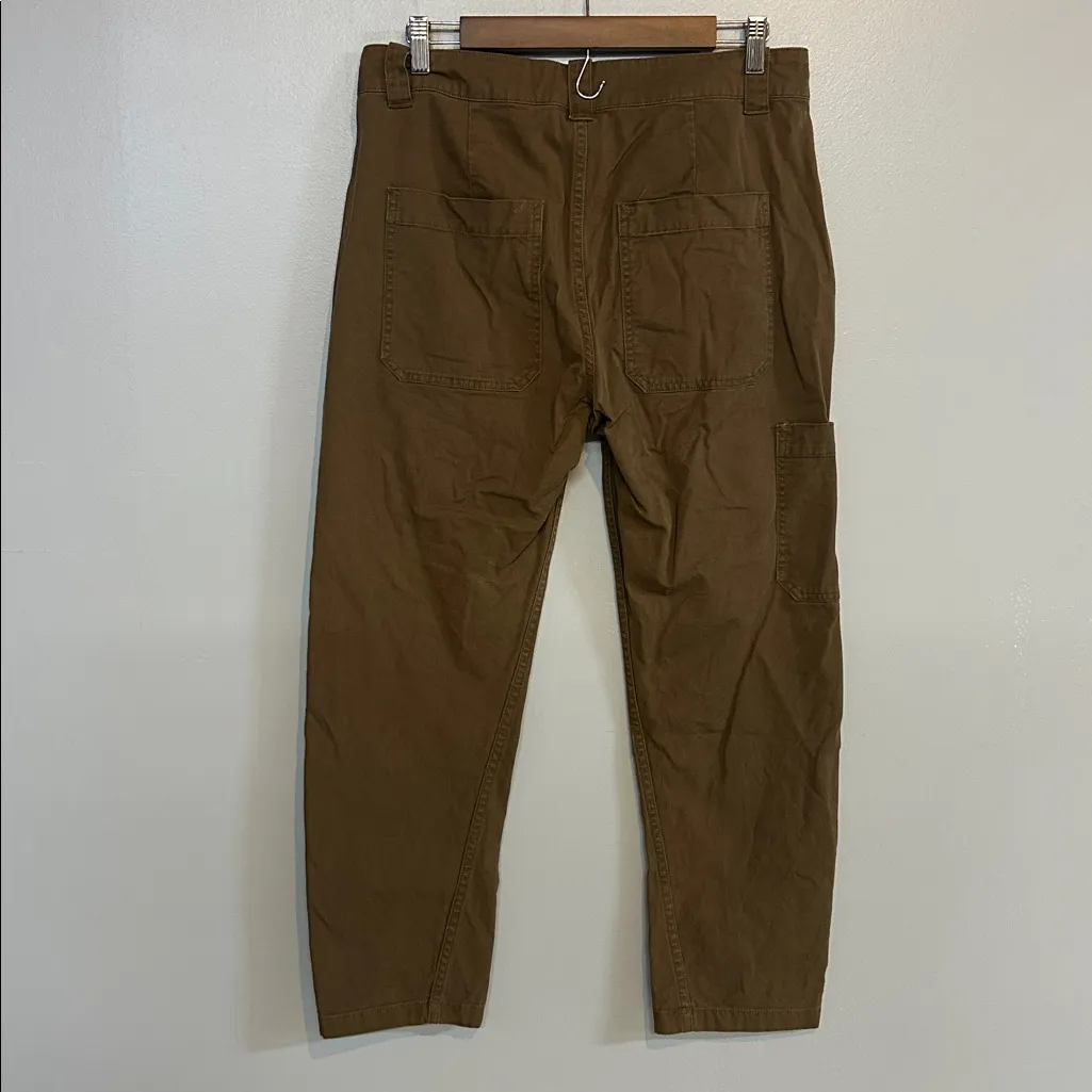 VINCE Military‎ Pant Olive Green Tan Carpenter Utility Size 6 - Image 5