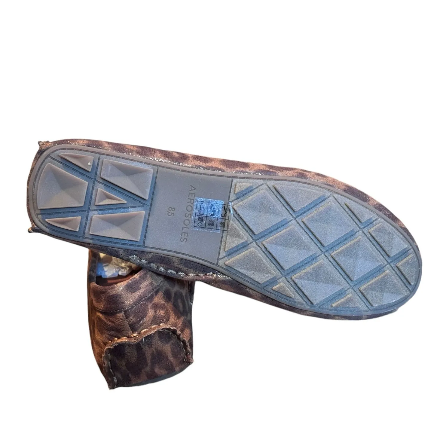 Aerosoles metallic animal print driving loafer mocassin  8.5  NWOT classic - Image 7
