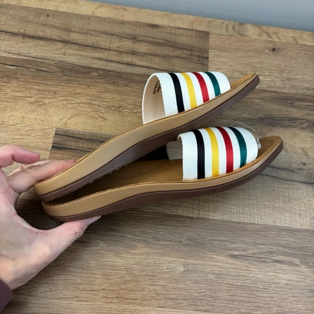Pendleton Glacier National Park Sandals Slides Women’s NEW - Image 8