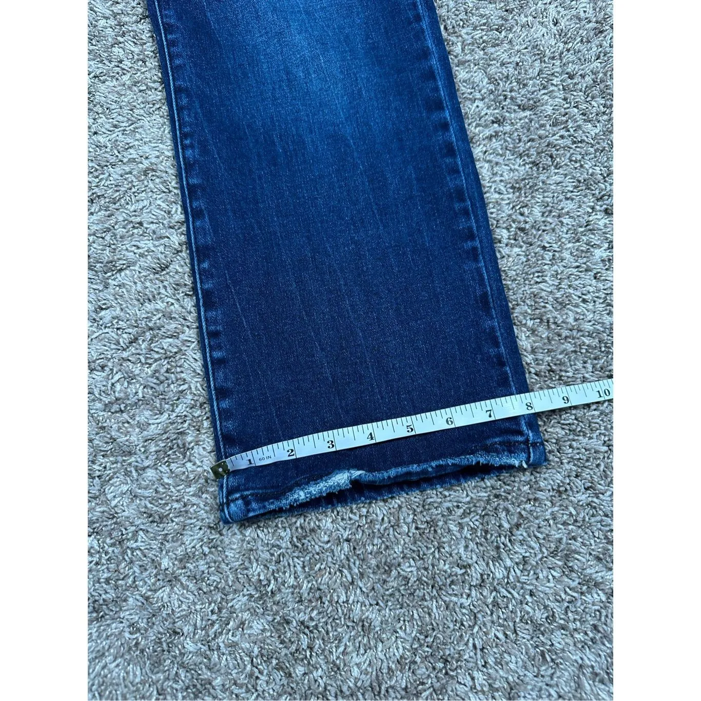 petra 153 jeans high rise straight leg ankle crop length denim women’s 9/28 Blue - Image 8