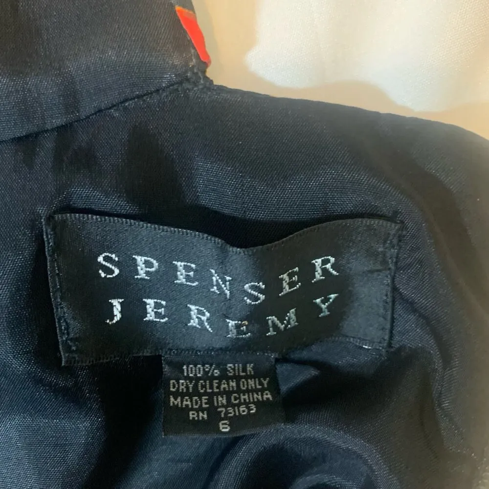 Spenser Jeremy Silk Sunflower Maxi Dress Ladies Sz 6 Yellow - Image 4