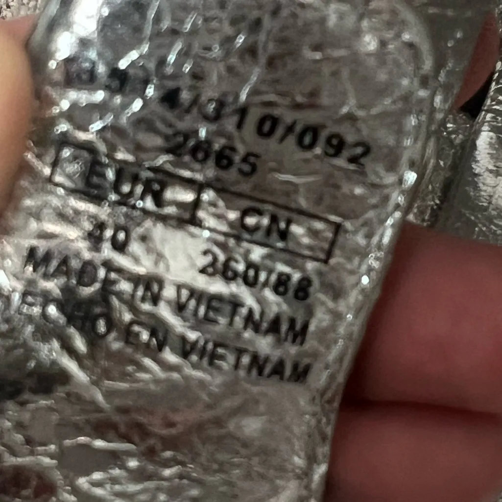 NWOT Zara Metallic Silver Fishermen Sandals - Image 9