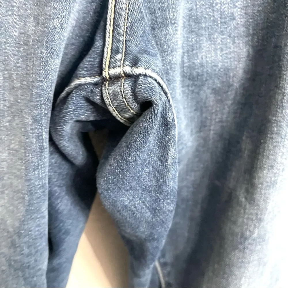 Levi’s Womens Jeans Denim Blue Shaping Skinny Stretch Distressed Plus Size 24 - Image 8