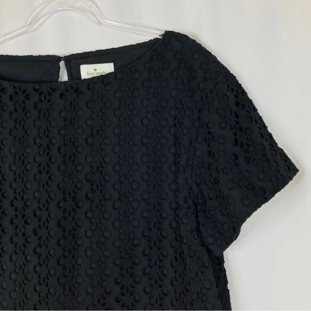 Kate Spade Havana Eyelet Dress size 8 - Image 3
