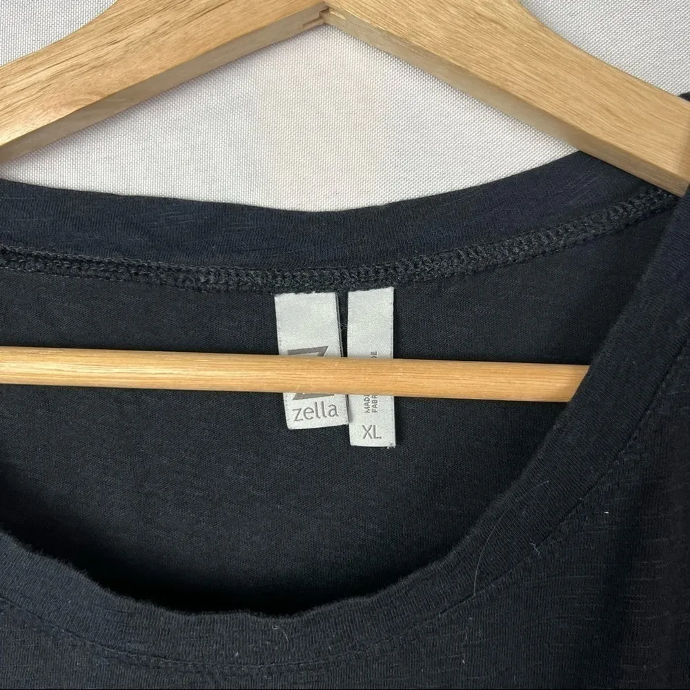 Zella Black Peaceful Twist Crew Neck T-Shirt XL - Image 3