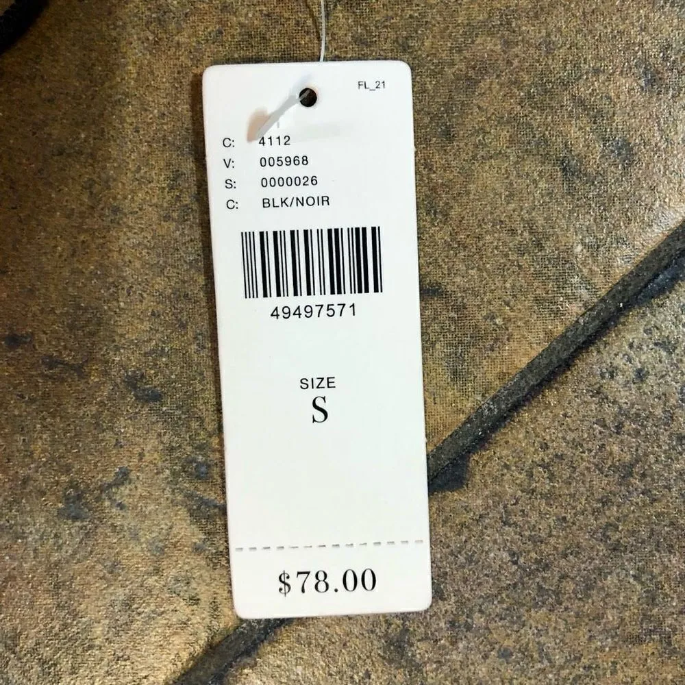 NWT Porridge Anthropologie Black Lace Strapless Tube Top Size Small - Image 7